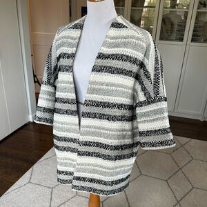 Helene Berman Collarless Tweed Jacket EUC